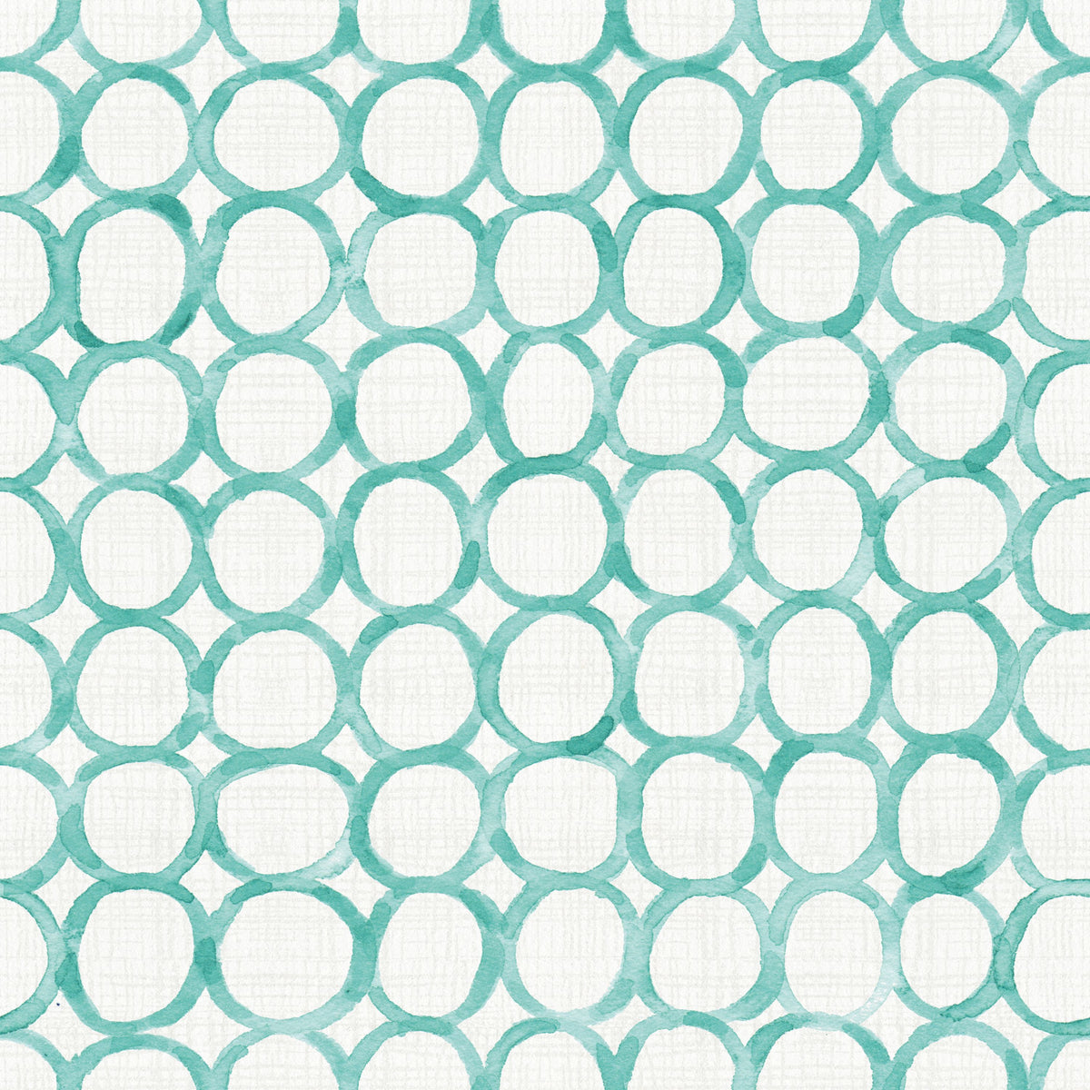 Mixed Turqouise Circles Mural Wallpaper - pure wallpaper artwork