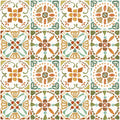 Autumn Tiles White Mural Wallpaper - pure wallpaper artwork