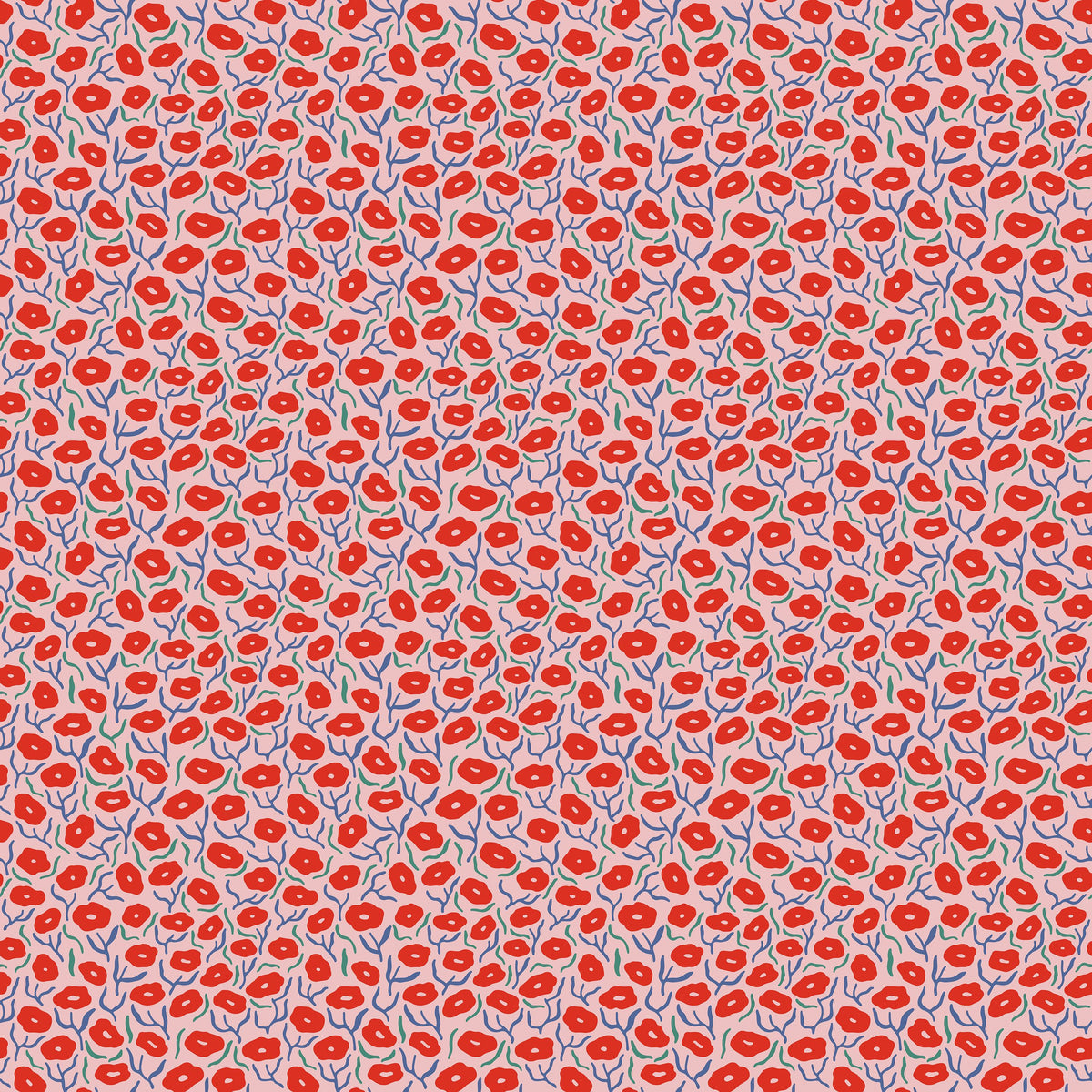 Poppy Song Mural Wallpaper - pure wallpaper artwork
