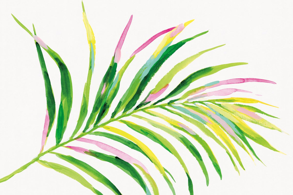 Colorful Tropical Leaf II Mural Wallpaper - pure wallpaper artwork