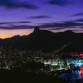 Rio Twilight Harbor Mural Wallpaper - pure wallpaper artwork