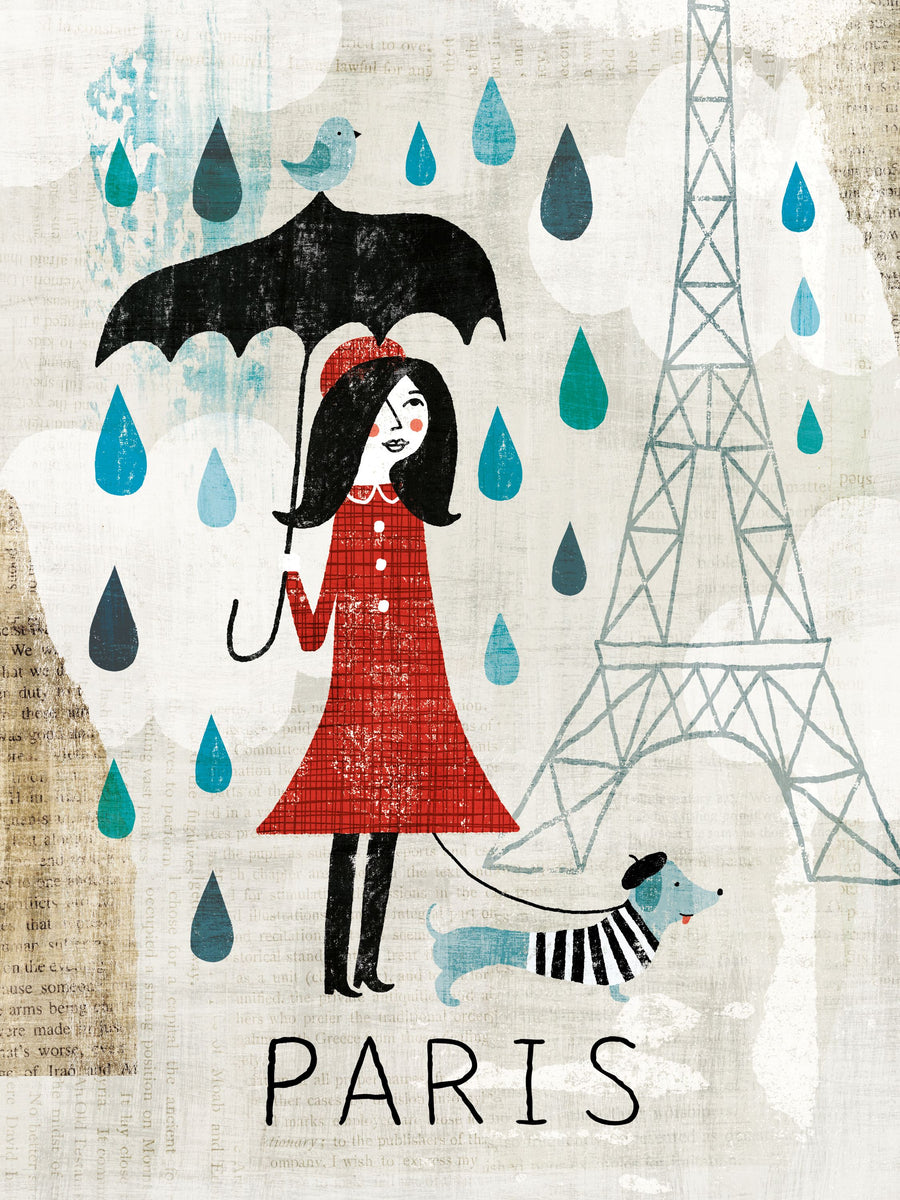 Rainy Day Paris Mural Wallpaper
