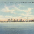Greetings From Detroit Skyline Mural Wallpaper - pure wallpaper artwork