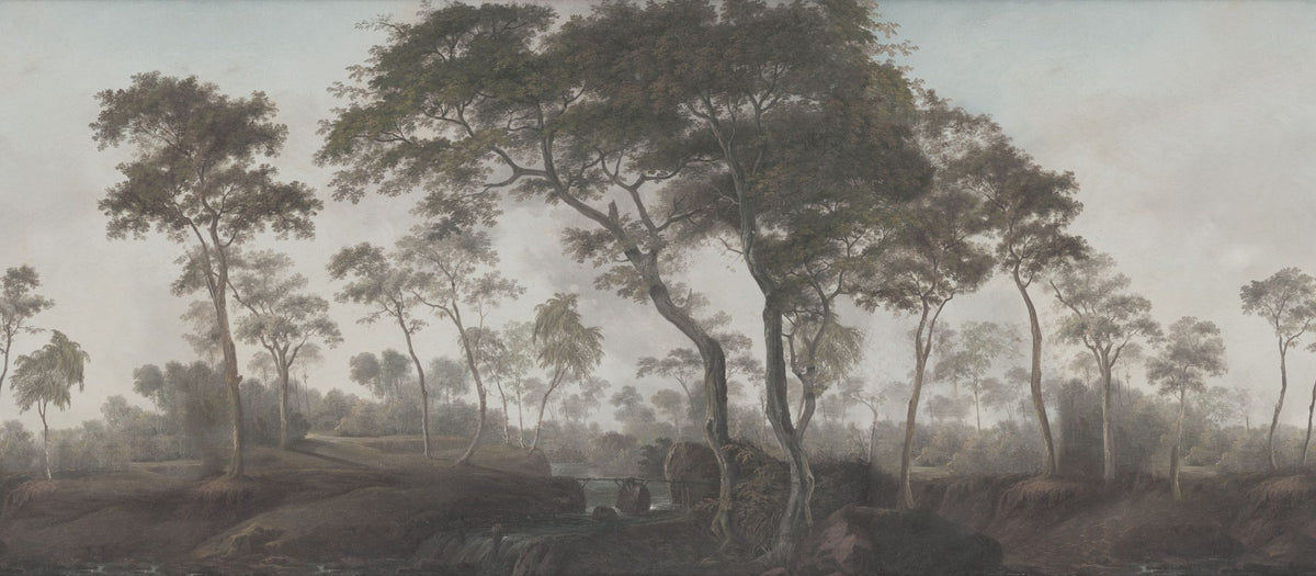 Woodland Brook, Vintage Mural Wallpaper - pure wallpaper artwork