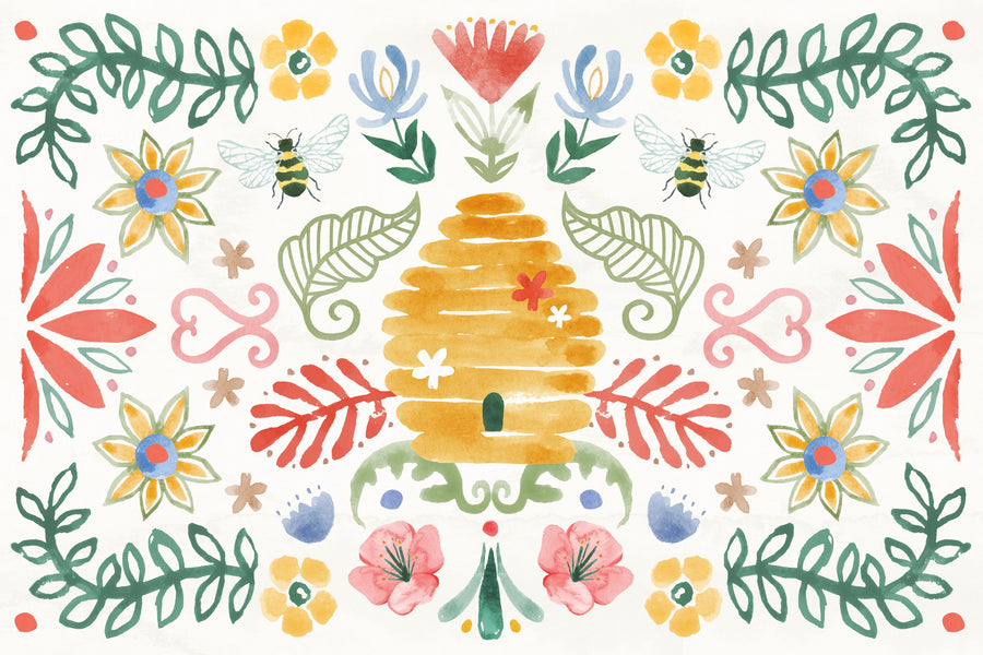 Wild Blooms I Mural Wallpaper