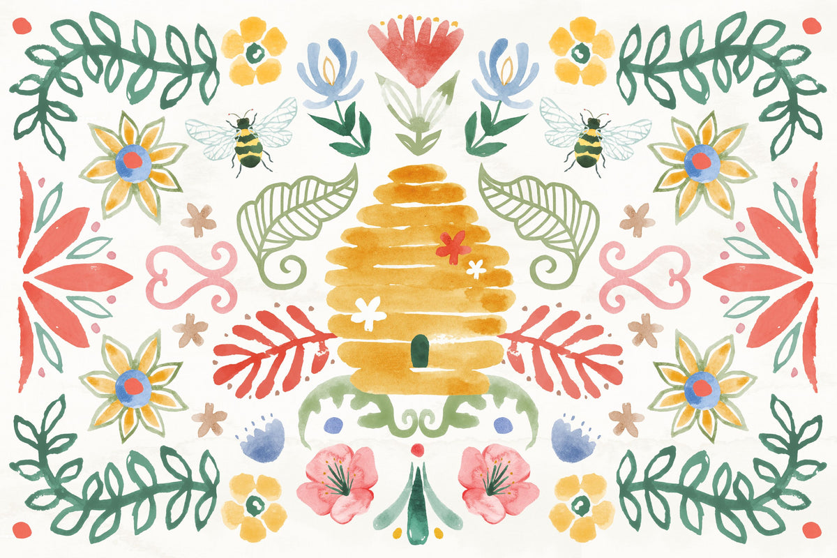 Wild Blooms I Mural Wallpaper - pure wallpaper artwork