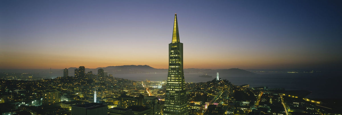City Spire Sunset Mural Wallpaper - pure wallpaper artwork