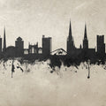 Coventry England Skyline Concrete Mural Wallpaper - pure wallpaper artwork