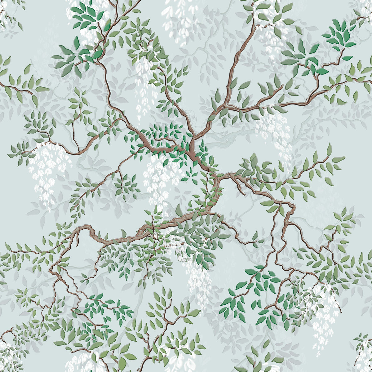 Climbing Wisteria, Sky Mural Wallpaper - pure wallpaper artwork