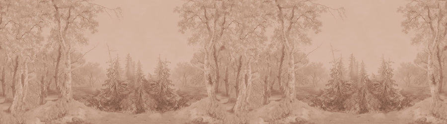 Forest Immersion Pale Terra Mural Wallpaper