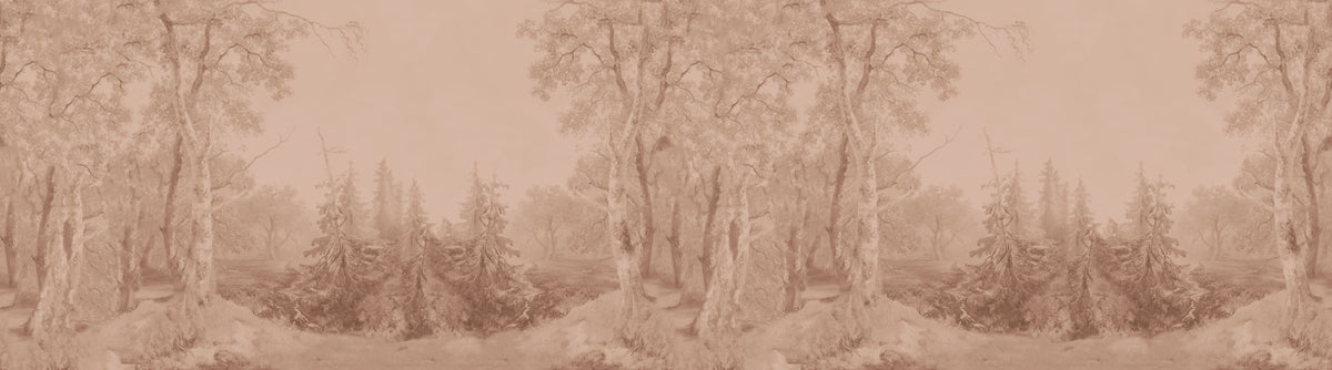 Forest Immersion Pale Terra Mural Wallpaper - pure wallpaper artwork
