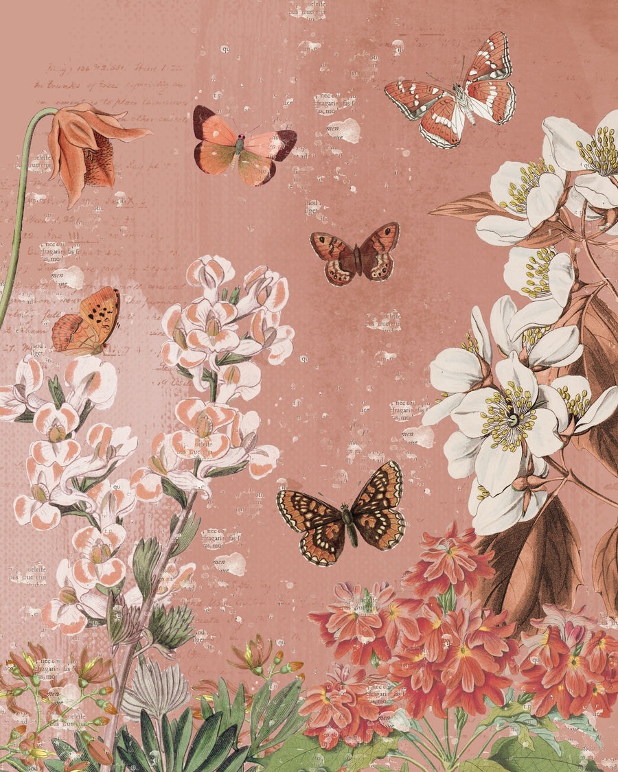 Flutter and Bloom III Mural Wallpaper