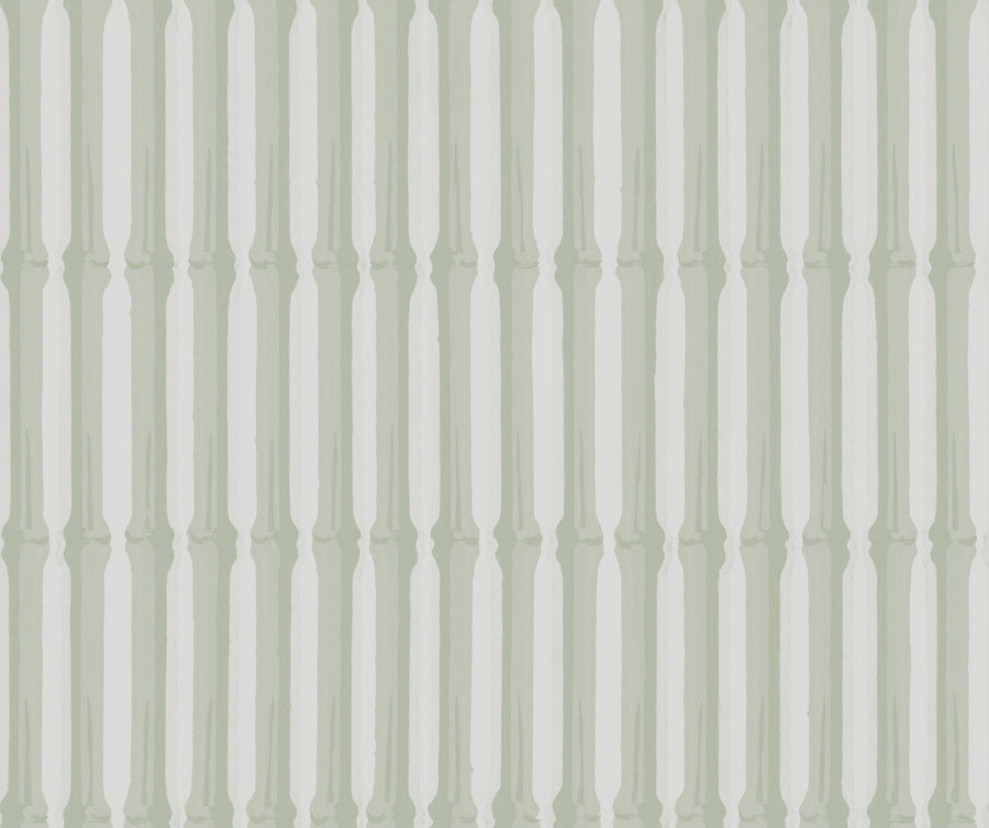 Bamboo Stripes, Mint Mural Wallpaper