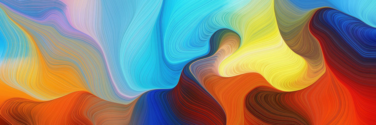Abstract Wave Mural Wallpaper - pure wallpaper artwork