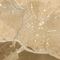 Palma De Mallorca City Ochre Mural Wallpaper - pure wallpaper artwork