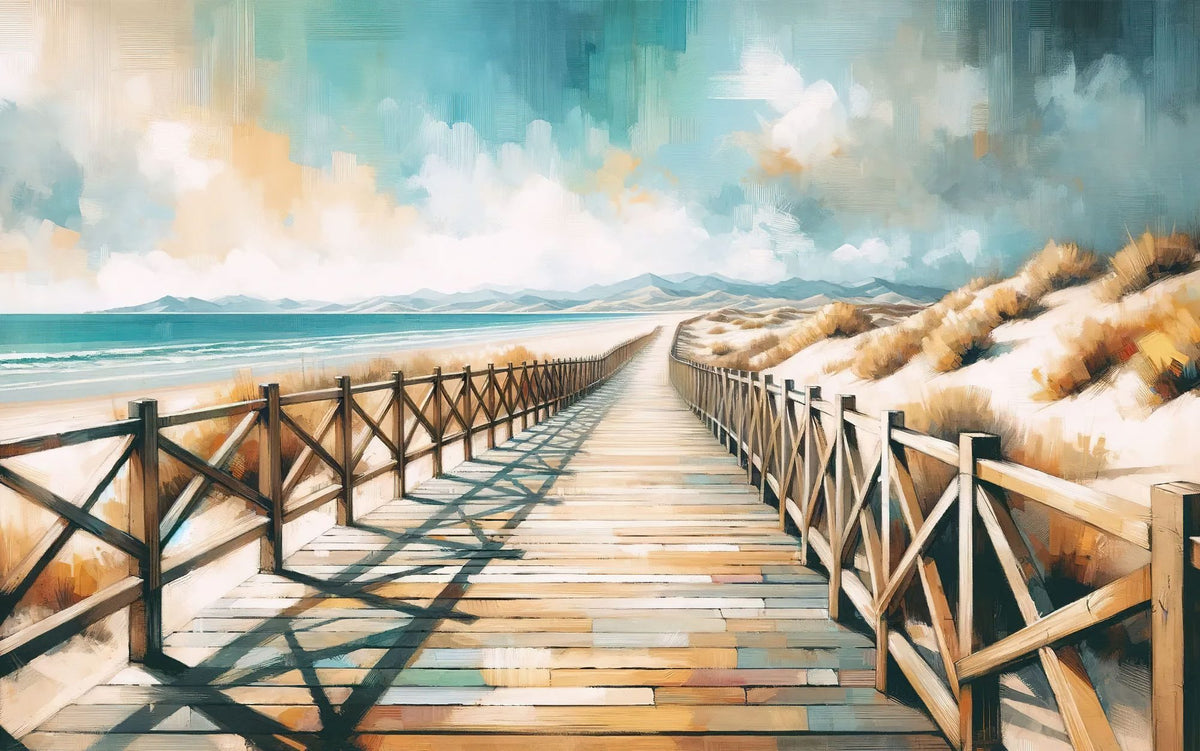 Secluded Beach Mural Wallpaper - pure wallpaper artwork