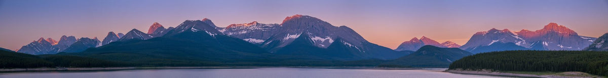 Spray Lakes Reservoir Sunset Mural Wallpaper - pure wallpaper artwork