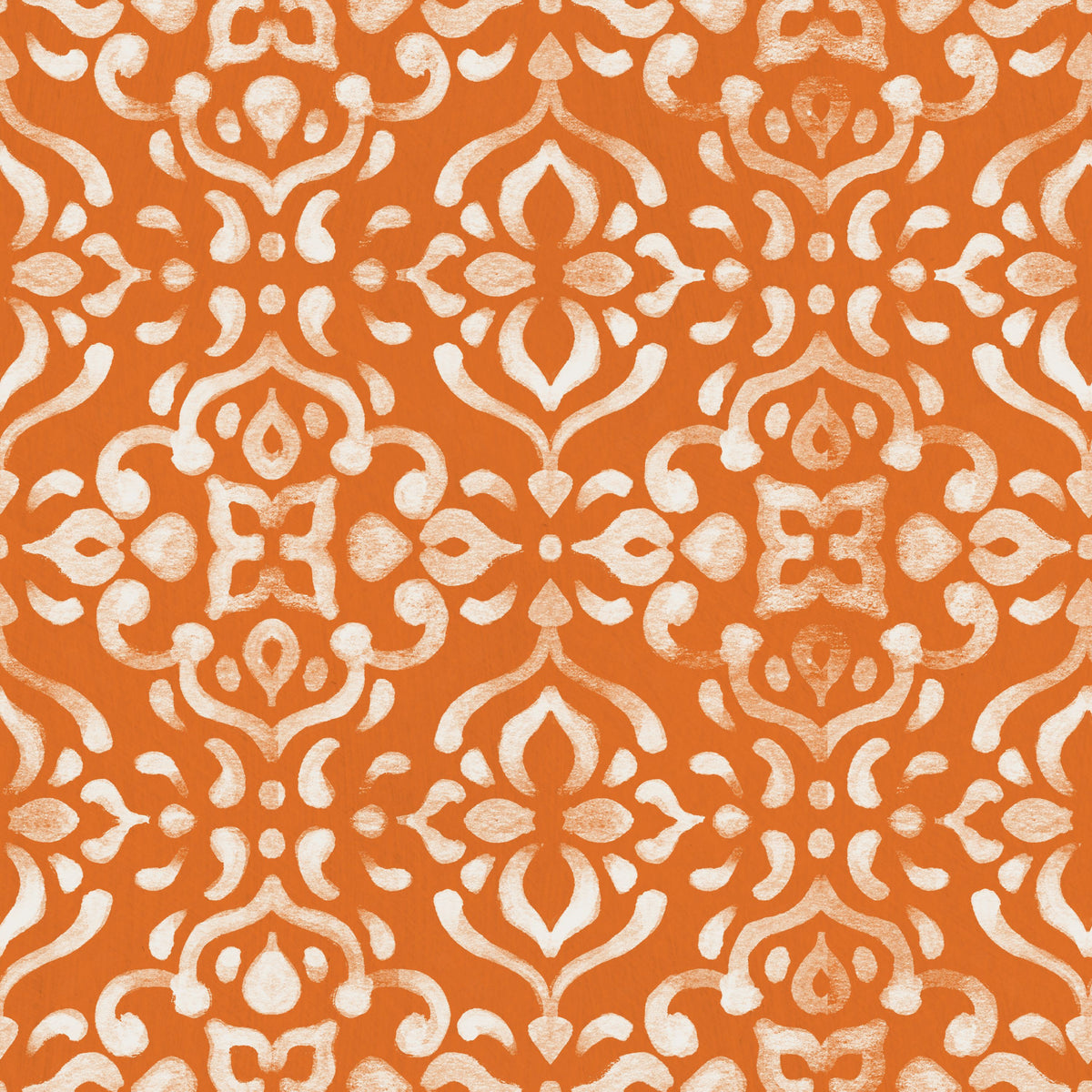 Spicy Petals Orange Mural Wallpaper - pure wallpaper artwork