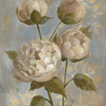 Peony on Blue Mural Wallpaper - pure wallpaper artwork