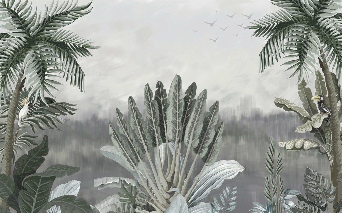 Jungle Noon Mural Wallpaper - pure wallpaper artwork