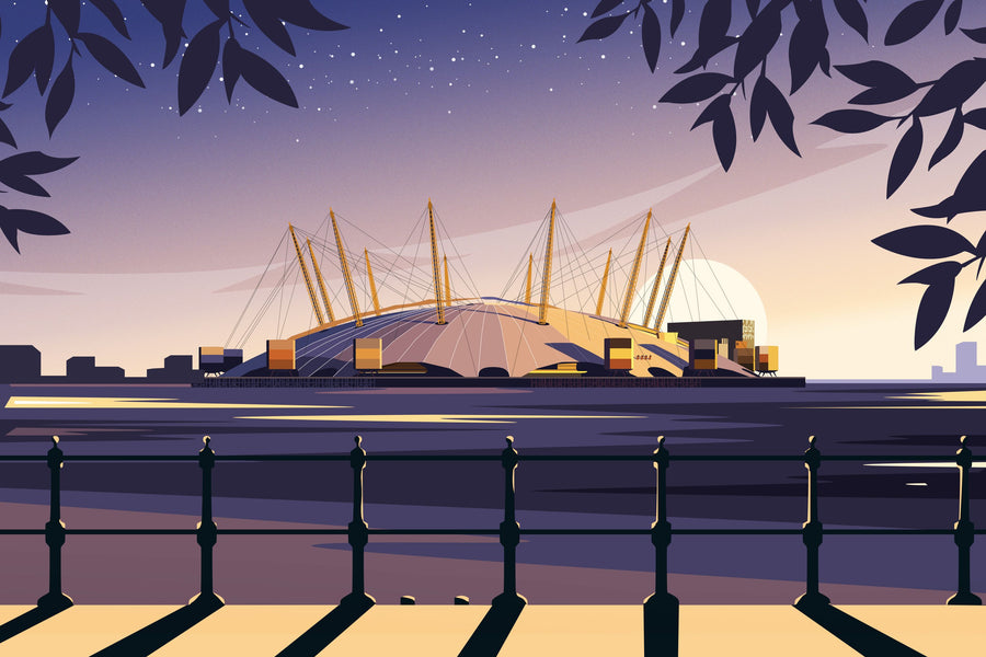 Travel London Mural Wallpaper - Neutral Tone