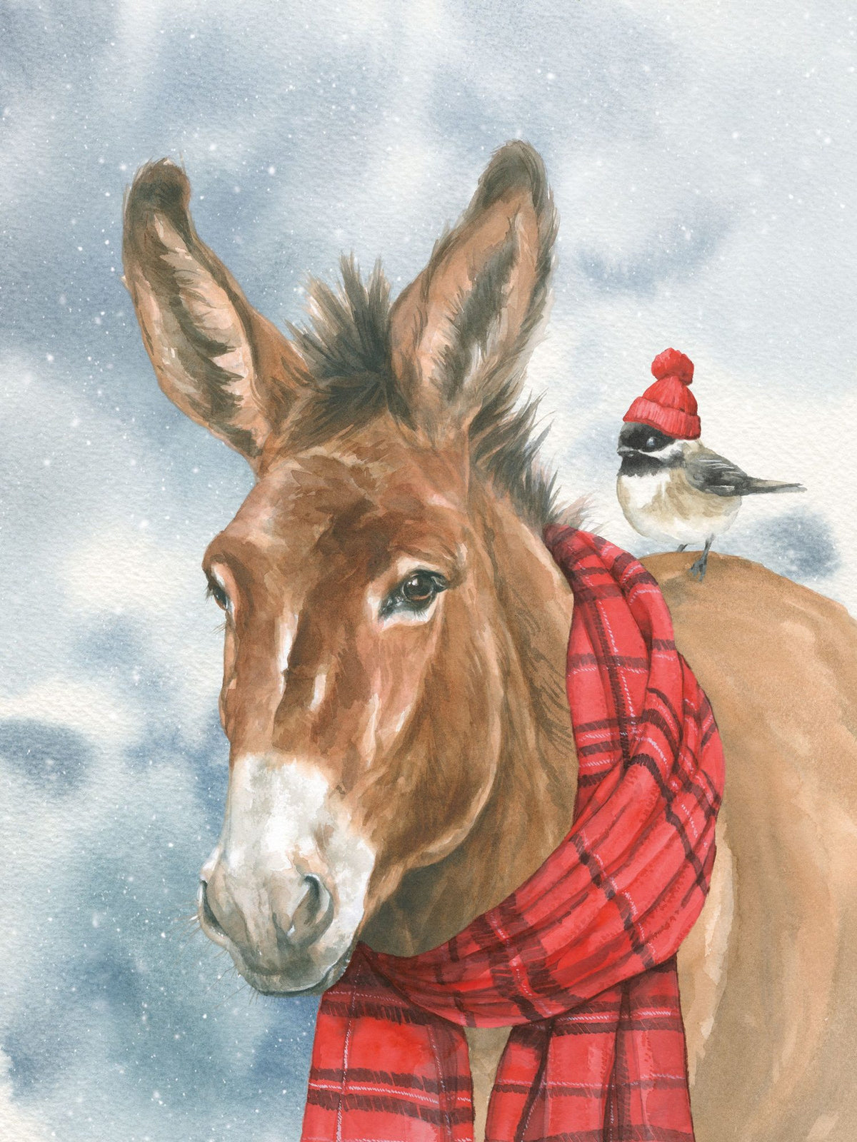 Winter Donkey Mural Wallpaper - pure wallpaper artwork