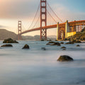Golden Gate Bridge From Marshall Beach Mural Wallpaper - pure wallpaper artwork