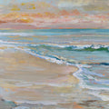 Peach Beach Mural Wallpaper - Neutral Tone - pure wallpaper artwork