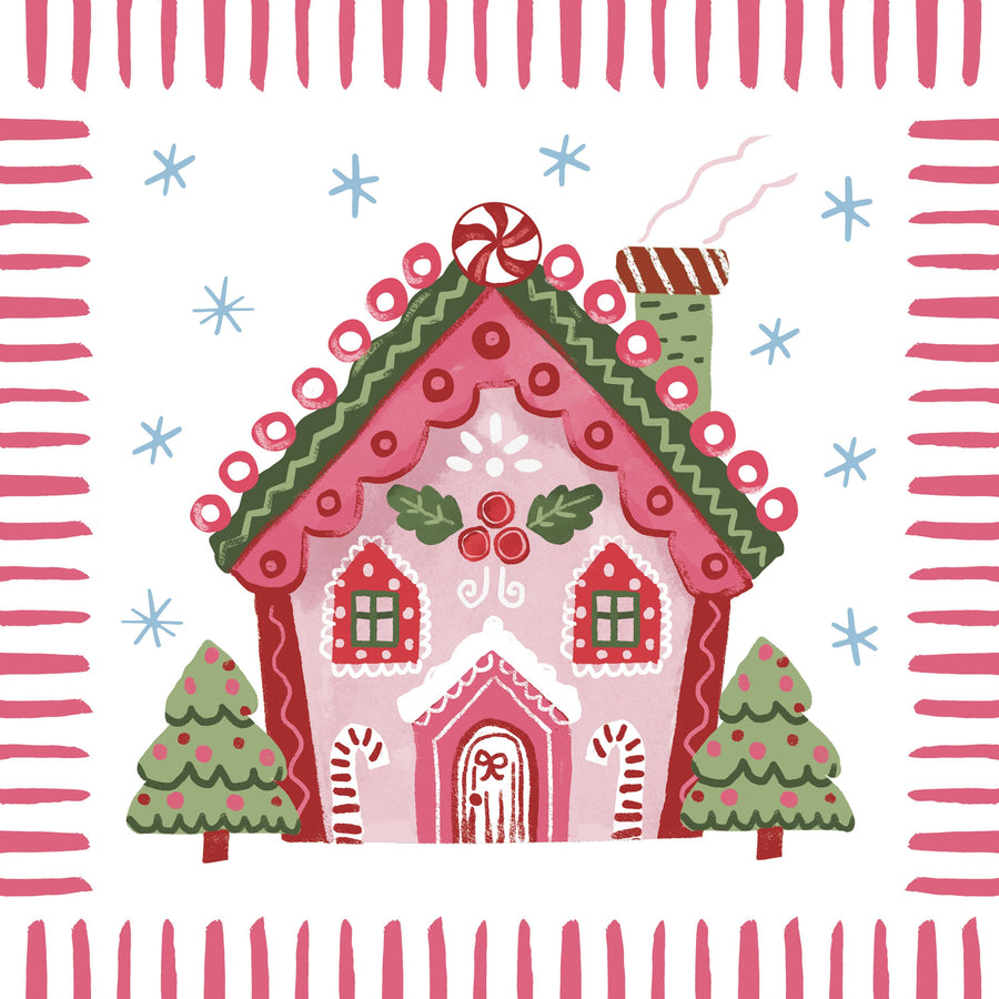 Pink Gingerbread I Mural Wallpaper