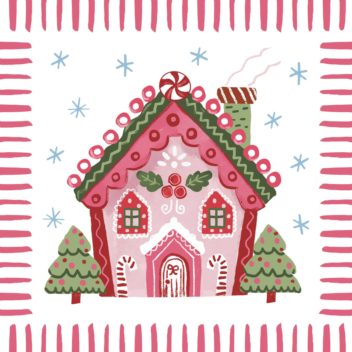 Pink Gingerbread I Mural Wallpaper - pure wallpaper artwork