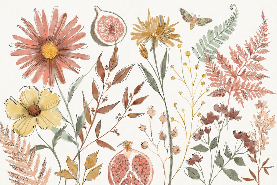 Full Bloom I Mural Wallpaper