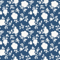 Country Flowery Blue Mural Wallpaper - pure wallpaper artwork