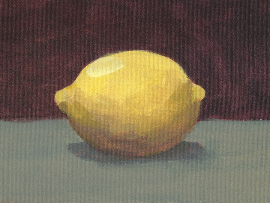 Lemon on Green Mural Wallpaper