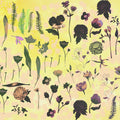 Floral Dream, Butter Yellow Mural Wallpaper - pure wallpaper artwork