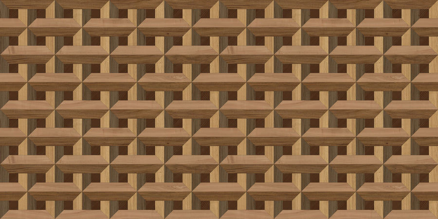 Braided Wood Mural Wallpaper