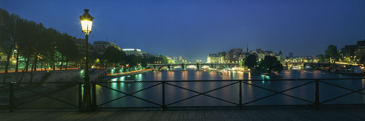Riverfront Twilight Mural Wallpaper - pure wallpaper artwork