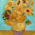 Vase with Twelve Sunflowers Mural Wallpaper - pure wallpaper artwork