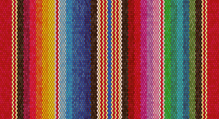 Cinco De Mayo Pattern Mural Wallpaper