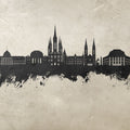 Weisbaden Germany Skyline Concrete Mural Wallpaper - pure wallpaper artwork