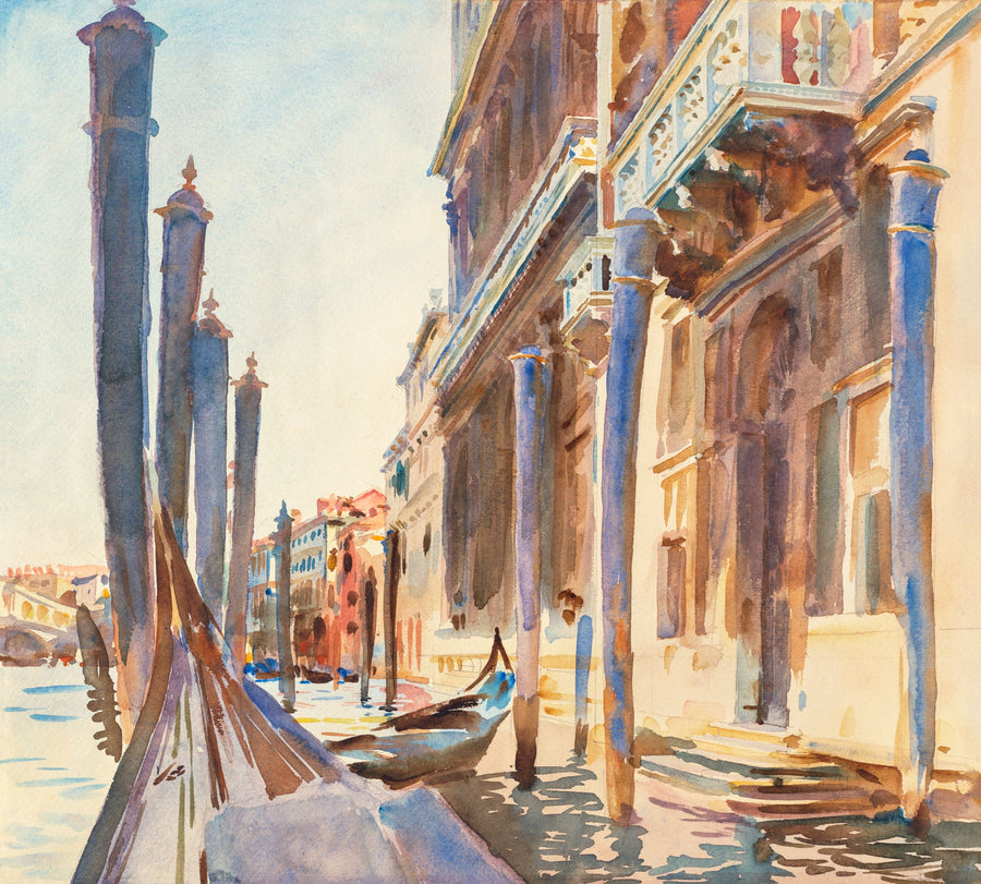 Gondola Moorings on the Grand Canal Mural Wallpaper