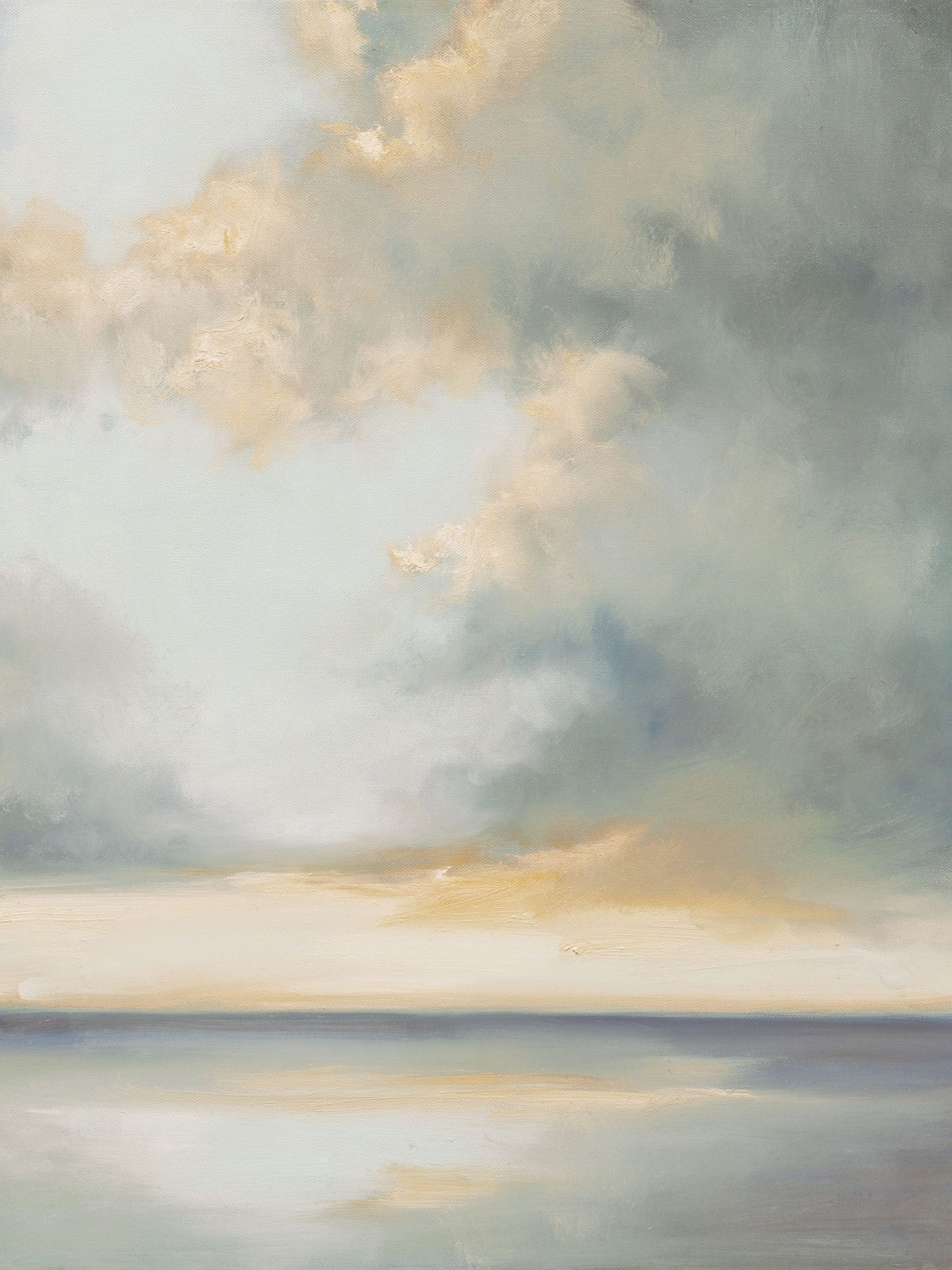 Shimmering Sea Gray Mural Wallpaper - pure wallpaper artwork