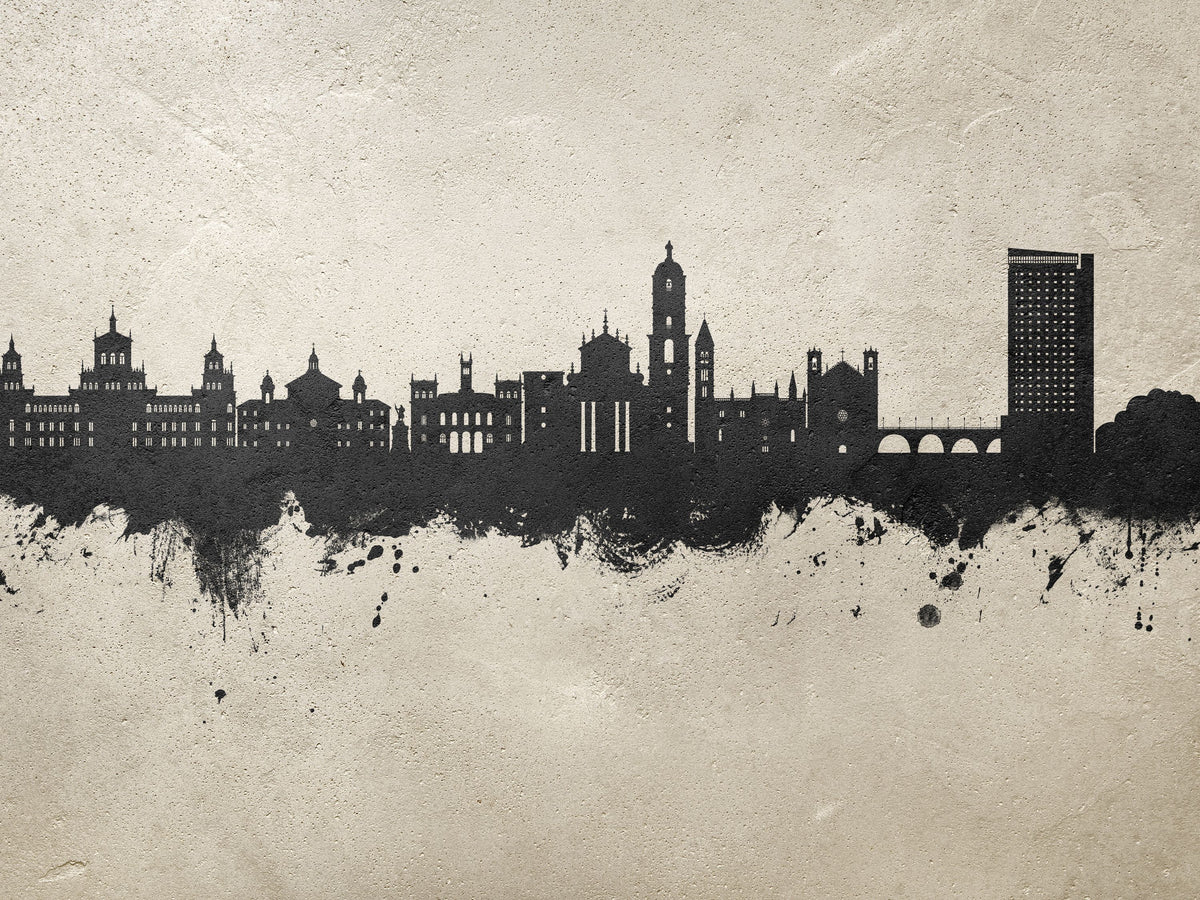 Valladolid Spain Skyline Concrete Mural Wallpaper - pure wallpaper artwork