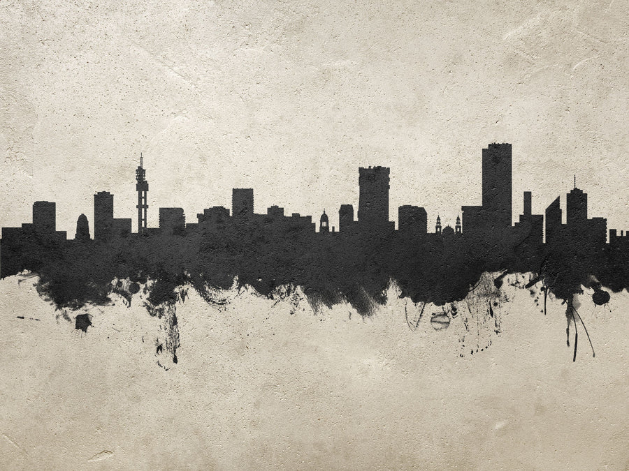 Pretoria South Africa Skyline Concrete Mural Wallpaper