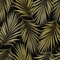 Bright Palms Pattern, Yellow Mural Wallpaper - pure wallpaper artwork