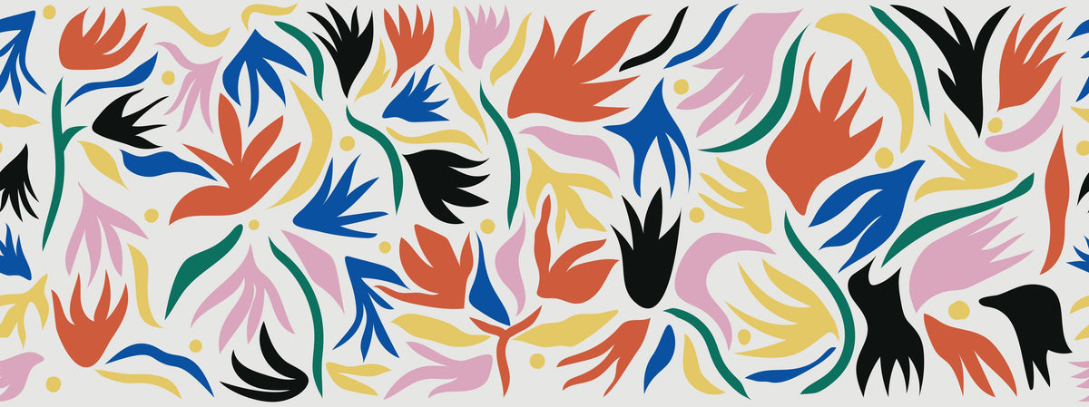 Tulip Cut Out, Light Mural Wallpaper - pure wallpaper artwork