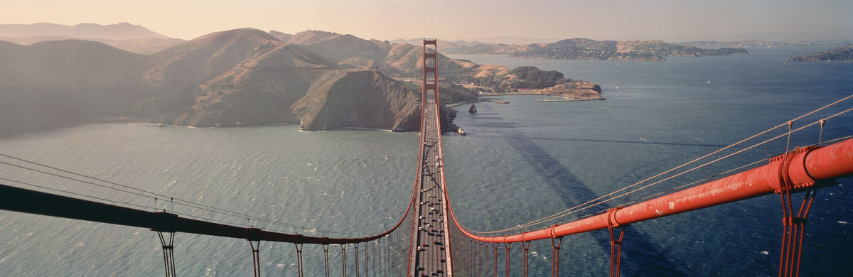 Golden Gate From Above Mural Wallpaper - pure wallpaper artwork