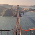 Golden Gate From Above Mural Wallpaper - pure wallpaper artwork