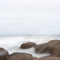 Misty Shore on the Rocks Mural Wallpaper - pure wallpaper artwork