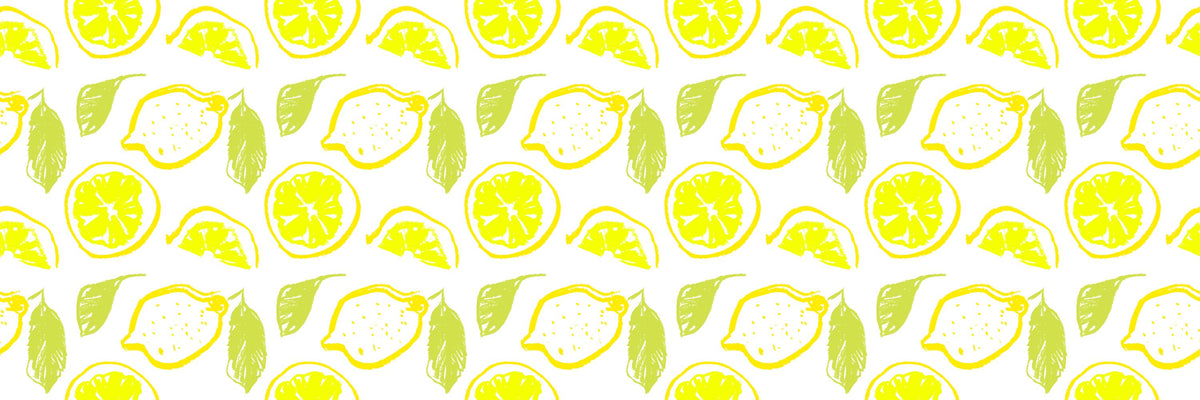 Summer Lemon Love on Repeat Mural Wallpaper - pure wallpaper artwork