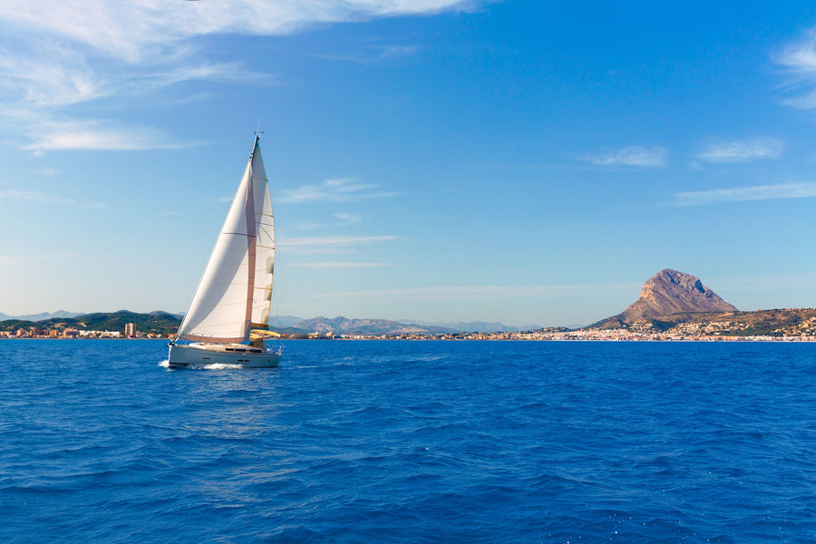 Javea Sailboat Mural Wallpaper